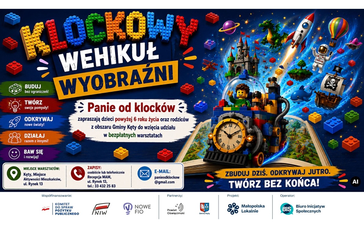 Klockowy Wehikuł Wyobraźni – wyrusz z nami w niezwykłą podróż pełną książek i klocków LEGO!