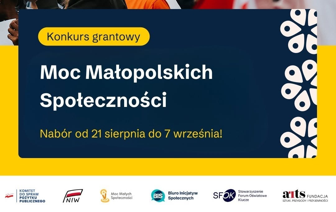 Do 7 500 zł na działania lokalne - ruszył nabór w konkursie Moc Małopolskich Społeczności 2026