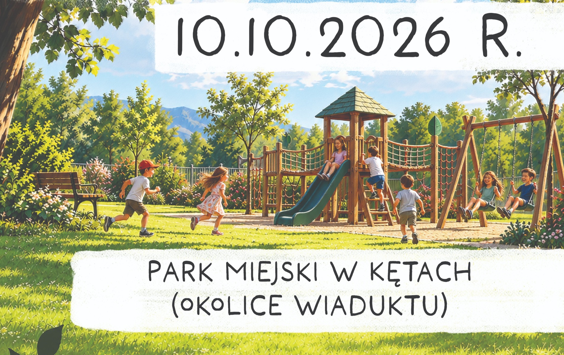 Wielkie otwarcie nowego, integracyjnego placu zabaw w Parku Miejskim w Kętach już 10 października!