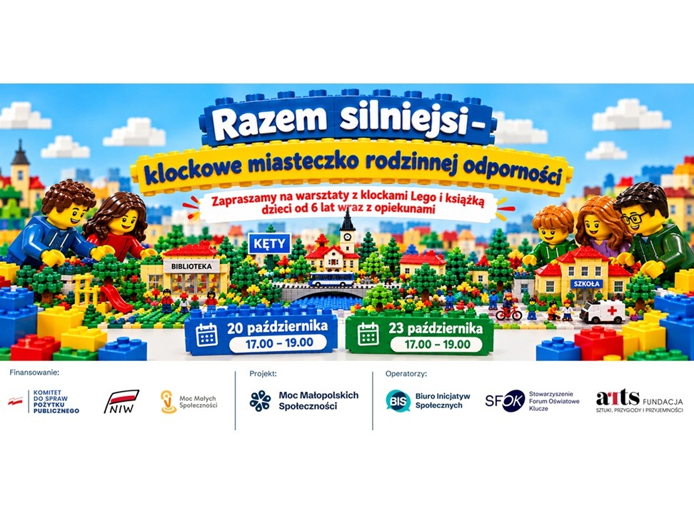 Razem silniejsi – zapraszamy na rodzinne warsztaty LEGO