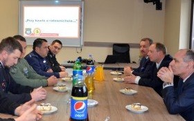 O ratownictwie przy kawie w kęckiej OSP