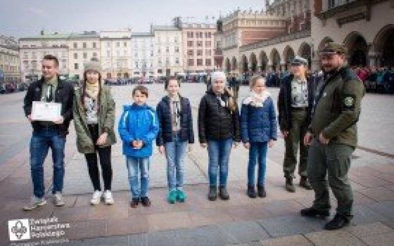 Hufiec Kęty na Święcie patrona Chorągwi Krakowskiej