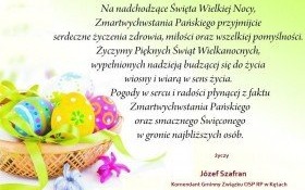 Komendant Gminny Związku OSP RP w Kętach - życzenia Wielkanocne
