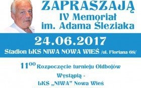 IV Memoriał im. Adama Śleziaka już w sobotę