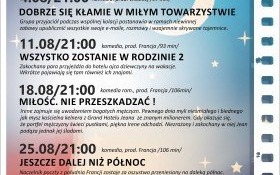 Już dziś kolejny seans kina plenerowego. Zapraszamy!