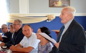 Spotkanie członków kęckiego Koła Polskiego Związku Niewidomych