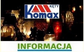 Uwaga! Jutro czynny będzie parking na terenie Komaxu