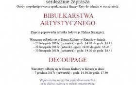 Warsztaty artystyczne dla osób niepełnosprawnych