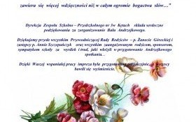 Podziękowanie od dyrekcji ZSP nr 3 w Kętach