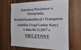 Wydział Komunikacji nieczynny 4 grudnia
