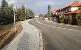 Ulica Szkotnia i Partyzantów w Kętach-Podlesiu już po odbiorze