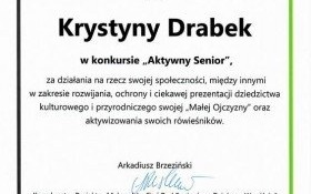 Wyróżnienie dla radnej Miejskiej Rady Seniorów