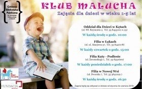Biblioteczny klub malucha - zapraszamy najmłodszych