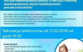 Bezpłatne zajęcia rehabilitacyjne dla niepełnosprawnych