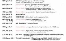 Harmonogram Domu Kultury na marzec 2018