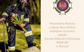 Życzenia ZOSP w Kętach z okazji Dnia Kobiet