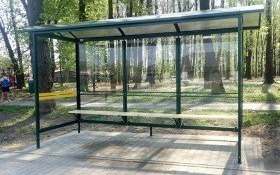 Nowa wiata autobusowa na Podlesiu