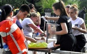 Mieszkańcy gminy Kęty ugościli pielgrzymów