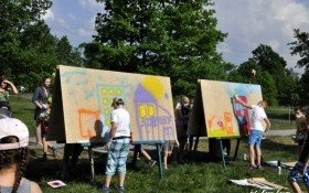 Rodzinna majówka w obiektywie drona