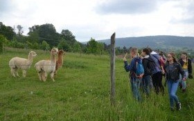 Wycieczka młodych studentów do Ekocentrum w Stryszowie