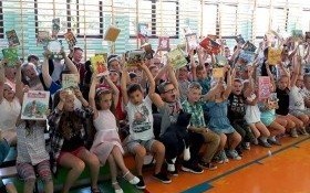 Akcja czytelnicza pt. „JAK NIE CZYTAM JAK CZYTAM” w Łękach 8 czerwca 2018 r.