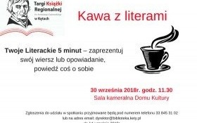 Kawa z Literami - zapraszamy miłośników literatury i poezji