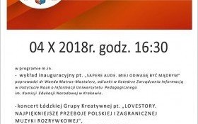 Inauguracja nowego Roku Akademickiego Uniwersytetu Trzeciego Wieku