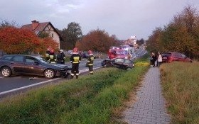 Wypadek na krajówce w Bulowicach