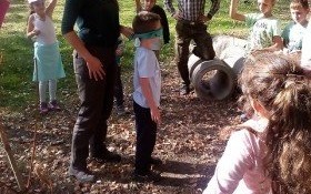 Spotkanie klas drugich z ZSP nr 3 w Szkółce Leśnej Kęty Podlesie