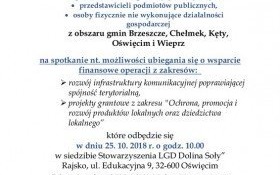 Spotkanie informacyjne w ramach kampanii na temat możliwości ubiegania się o wsparcie finansowe