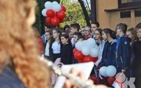 Happening patriotyczny uczniów ze SP w Nowej Wsi