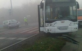 Wypadek w Bielanach. Jedna osoba przewieziona do szpitala