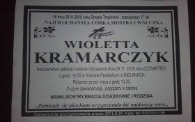Dziś ostatnie pożegnanie Wiolki. Msza rozpocznie się o godz. 14.00