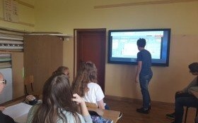 "Aktywna tablica" w szkole w Nowej Wsi