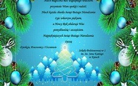 Świąteczne życzenia od SP nr 1 w Kętach