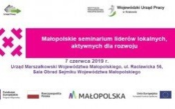 Małopolskie seminarium liderów lokalnych, aktywnych dla rozwoju