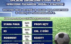 Zapraszamy na zakończenie XI edycji Amatorskiej Ligii Piłki Nożnej
