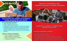 „Aktywni i samodzielni” dla osób 30+ oraz „Po 50-tce aktywnie na rynku pracy”: Trwa nabór na bezpłatne kursy