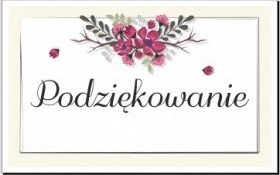 Podziękowania sołtysa Witkowic za udział w Zebraniu Wiejskim