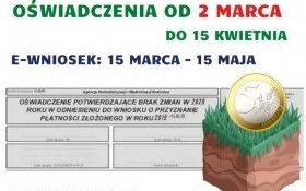 Po dopłaty z oświadczeniem zamiast eWniosku od 2 marca