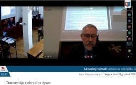 XXV sesja Rady Miejskiej w Kętach w zdalnym trybie obradowania