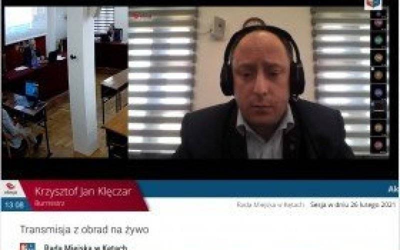 XXVIII Sesja Rady Miejskiej w Kętach w zdalnym trybie obradowania