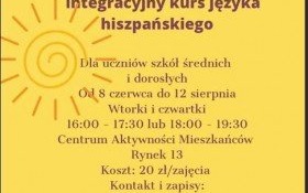 Koło Polskiego Związku Niewidomych w Kętach zaprasza na integracyjny kurs języka hiszpańskiego