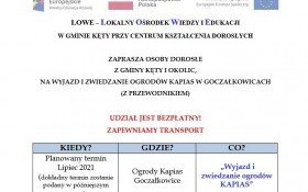 Zaproszenie na bezpłatny wyjazd z przewodnikiem