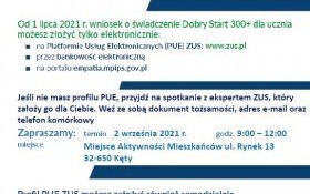 Kęty: mobilny punkt ZUS dla wniosków o świadczenia 300+