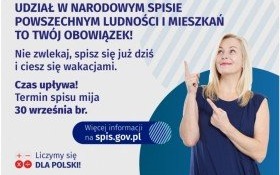 Pamiętaj! Udział w Narodowym Spisie Ludności i Mieszkań to twój obowiązek!