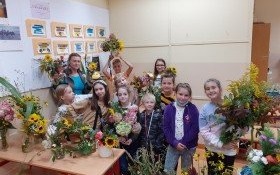 Warsztaty florystyczne dla uczniów w ZSP nr 3 Kęty