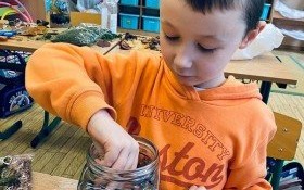 Las w słoiku- wykonany przez dzieci klasy 1 z ZSP nr 3 Kęty