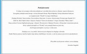 Podziękowania