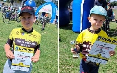 Imponujące starty młodych kolarzy